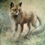 "The fox". Akryl på canvas. 41*33 cm, 2013.