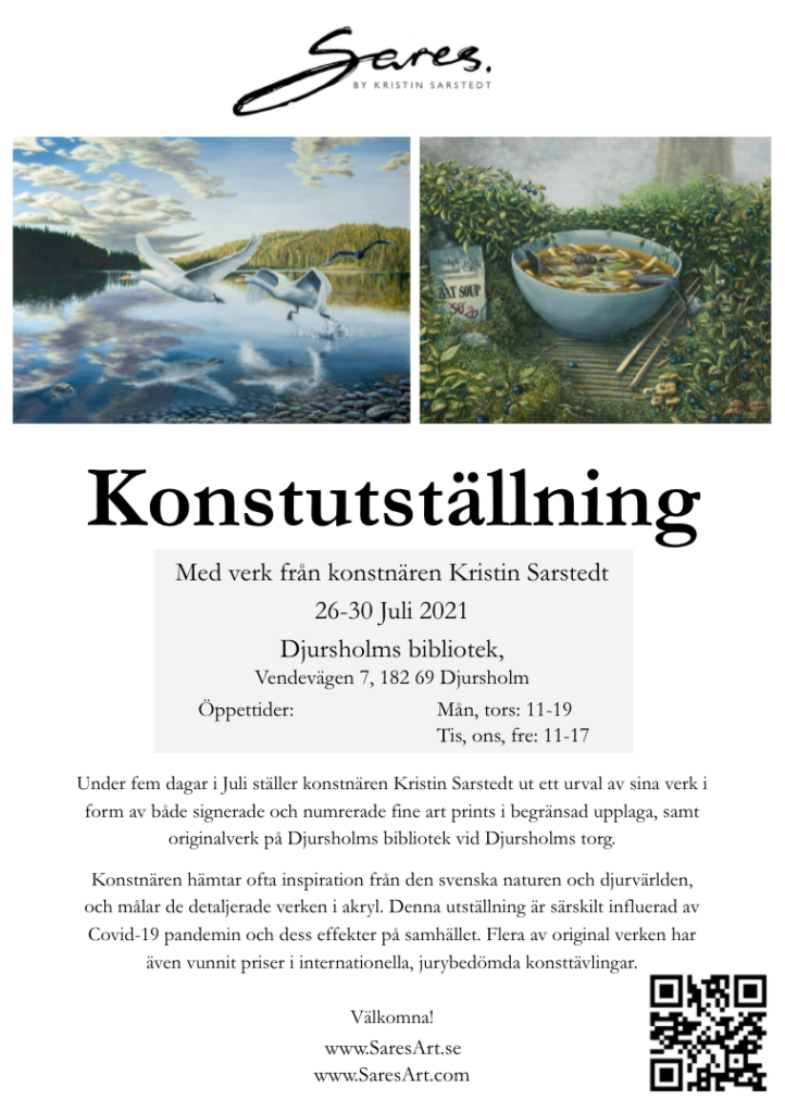 Sarstedt Konstutställning Djursholms bibliotek